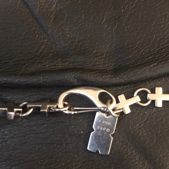 Black & Blue Jewelry Co stainless CROSS necklace - Picture 4 of 5